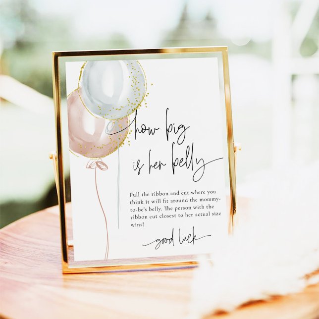 Affiche Sexe Révèle À Quel Point Est Gros Son Ventre Bébé  (Créateur téléchargé)