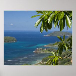Affiche Seychelles, Island of Mahe. Western coast of