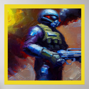 Affiche SF - Héros militaire 4