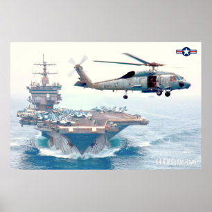 AFFICHE SH-60F OCEAN HAWK