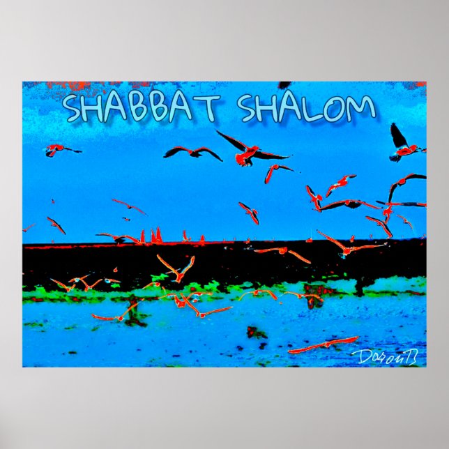 Affiche Shabbat Shalom (Devant)