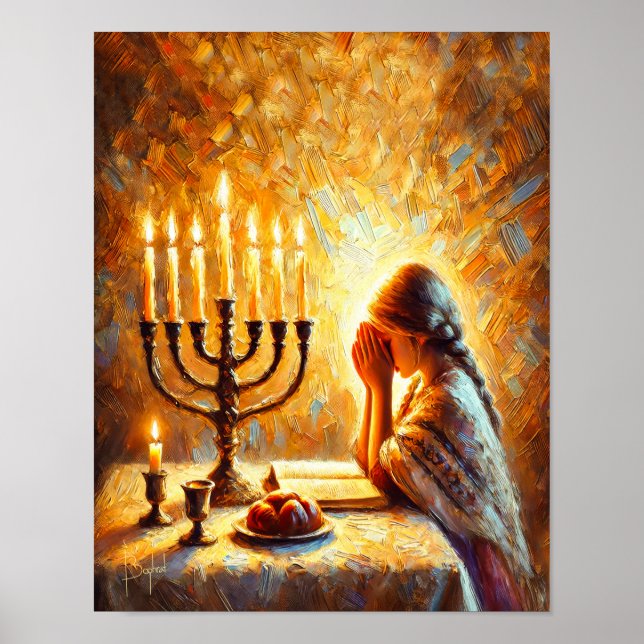 Affiche Shabbat Shalom (Devant)