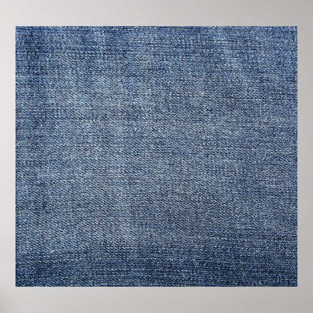 Affiche Shabby denim : texture de jean bleu (Devant)