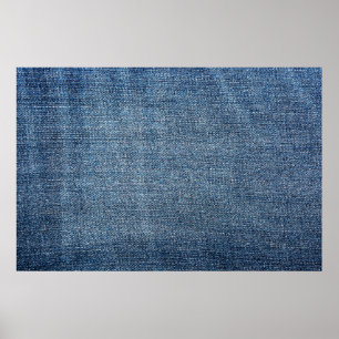 Affiche Shabby texture denim pour arrière - plan. Jeans bl