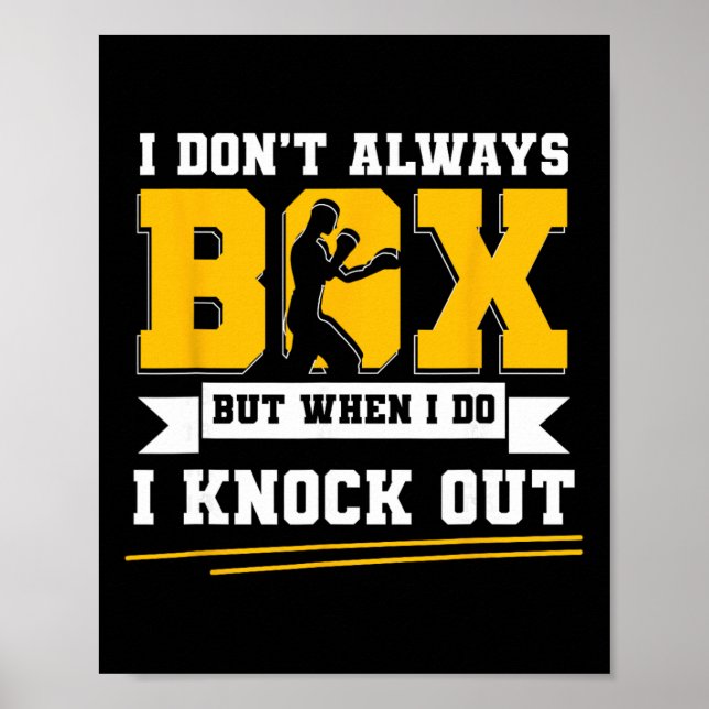 Affiche Shadow Boxing Punching Kickboxing G Gloves Boxer F (Devant)