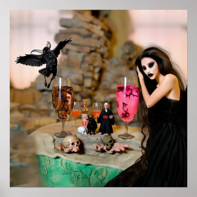 Affiche Shadow Work Witchy Recovery AI Art Matte Value (Devant)