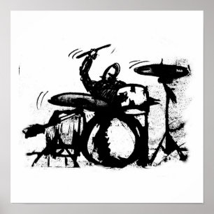 Affiche shady drumer