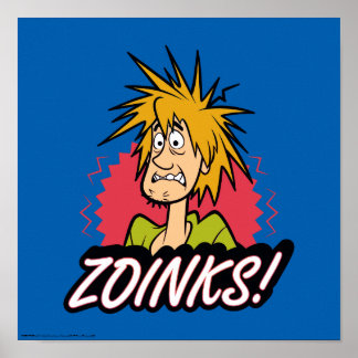 Affiche Shaggy "Zoinks !" graphic