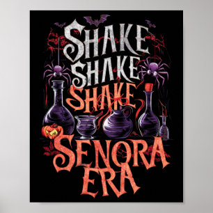 Affiche Shake Senora Era Retro Vintage Halloween Éffrayant