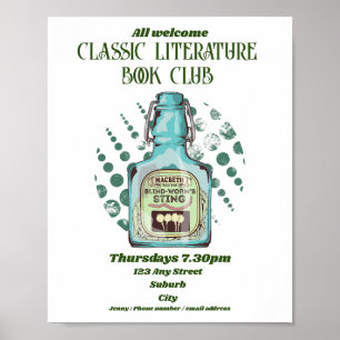 Affiche Shakespeare Macbeth Book Club