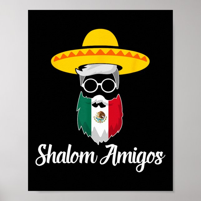 Affiche Shalom Amigos - Hanoukka Mexicaine Juive Cinco De  (Devant)