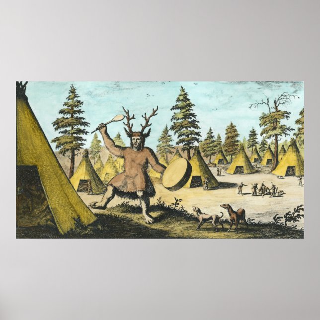Affiche Shaman d'origine américaine (Devant)