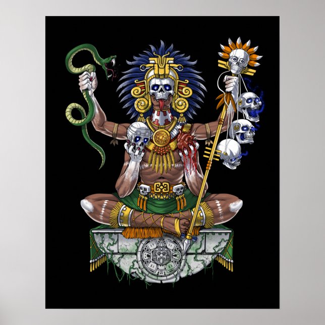 Affiche Shaman, guerrier aztèque (Devant)