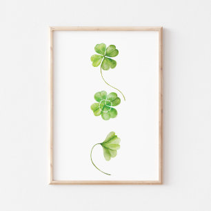 Affiche Shamrock aquarelle