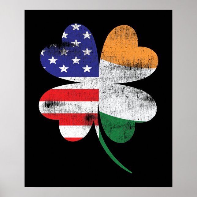 Affiche Shamrock irlandais (Devant)