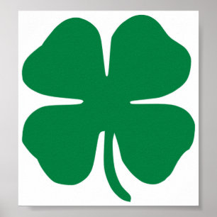 Affiche Shamrock irlandais