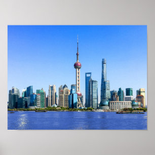 Affiche Shanghai Skyline