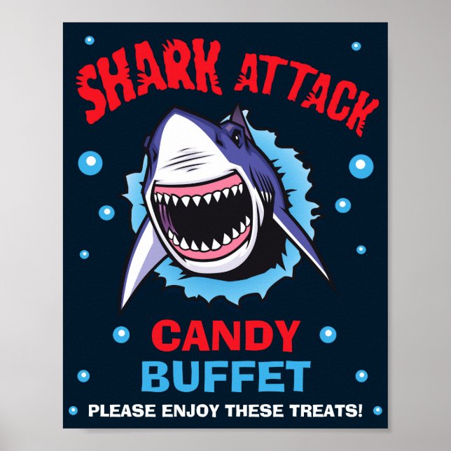 Affiche Shark Candy panneau buffet Shark Candy panneau bar (Devant)