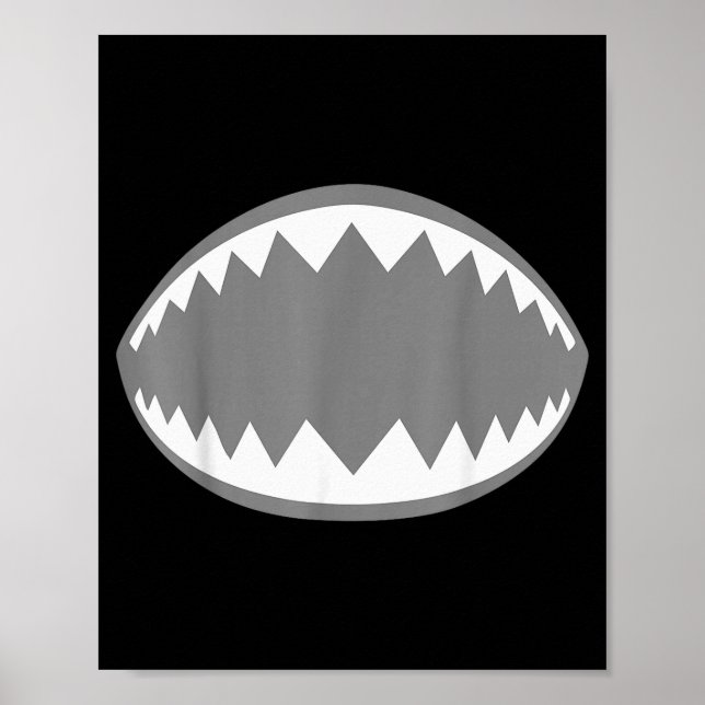 Affiche Shark Jaw Shirt Adult Kids Men Women Shark Mouth C (Devant)