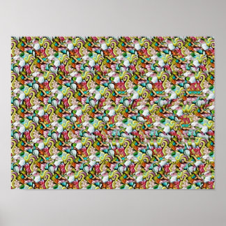 Affiche SHARK STEREOGRAM 16" x 12", Semi-Gloss, No Frame