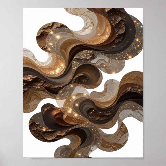 Affiche Sharp Silver ART ABSTRAIT v2 (Devant)