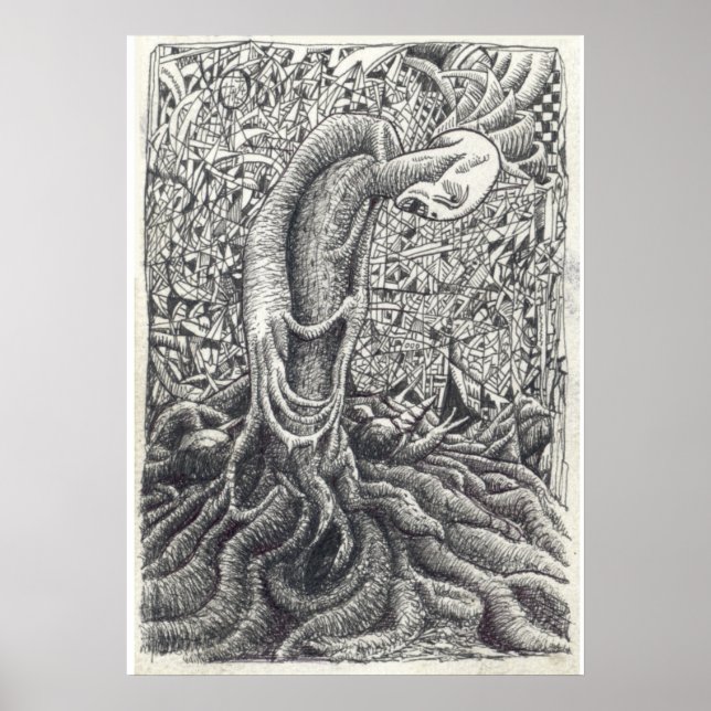 Affiche Shayol, dessin à encre (Devant)