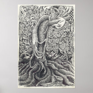 Affiche Shayol, dessin à encre