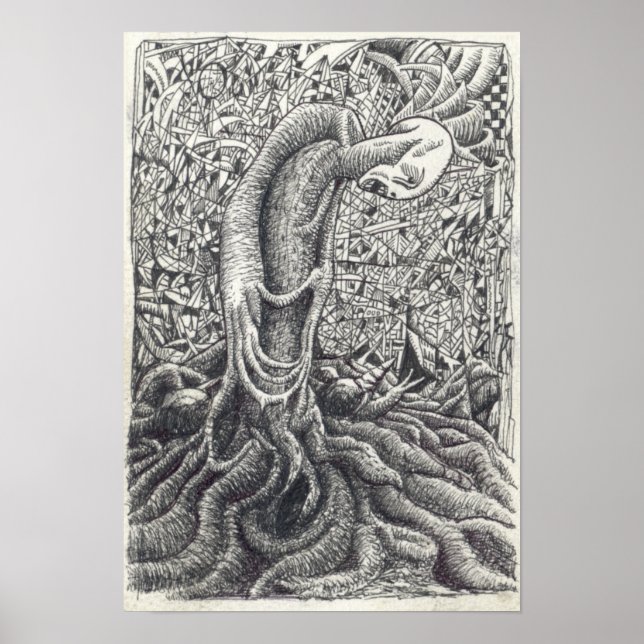 Affiche Shayol, dessin à encre (Devant)