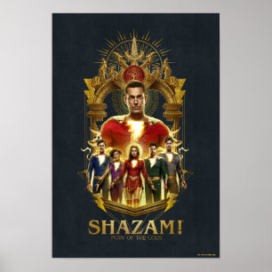 Affiche SHAZAM ! Furie des dieux   Cadre SHAZAMily