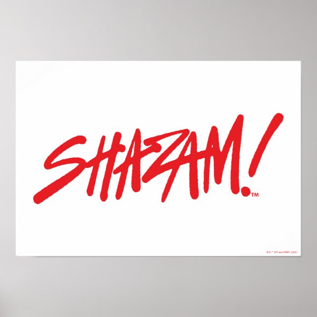 Affiche SHAZAM ! Furie des dieux | Logo Red Marker (Devant)