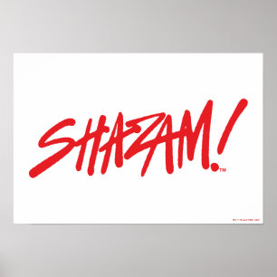 Affiche SHAZAM! Fury of the Gods   Red Marker Logo
