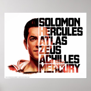 Affiche SHAZAM ! Shazam Closeup Acronyme graphique