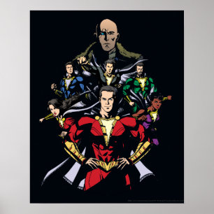 Affiche SHAZAM!   Shazam Family Vs. Dr. Sivana