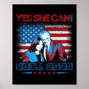 Affiche She Can Harris 2024 Wheimer 2024 Vote Harris Waltz
