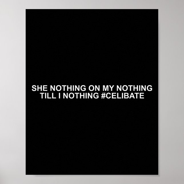 Affiche She Nothing On My Nothing Till I Nothing Funny Say (Devant)