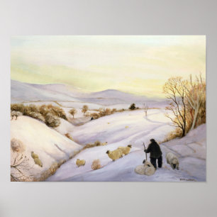 Affiche Sheep on the ridge