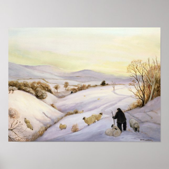 Affiche Sheep on the ridge (Devant)