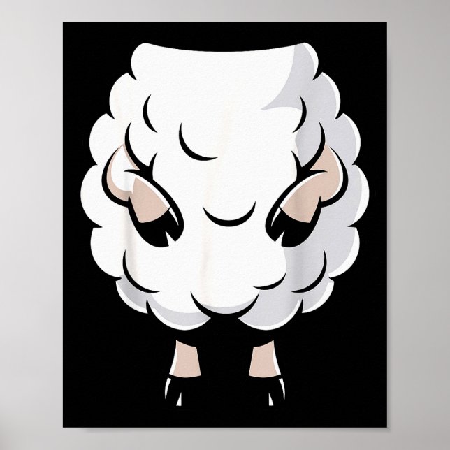 Affiche Sheep Shirt Adult Kids Men Women Lamb Sheep Costum (Devant)