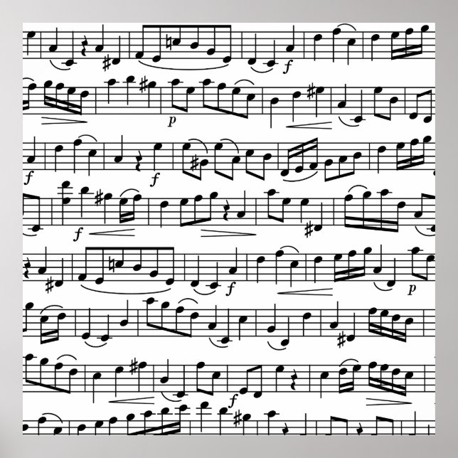 Affiche Sheet Music Notes       (Devant)