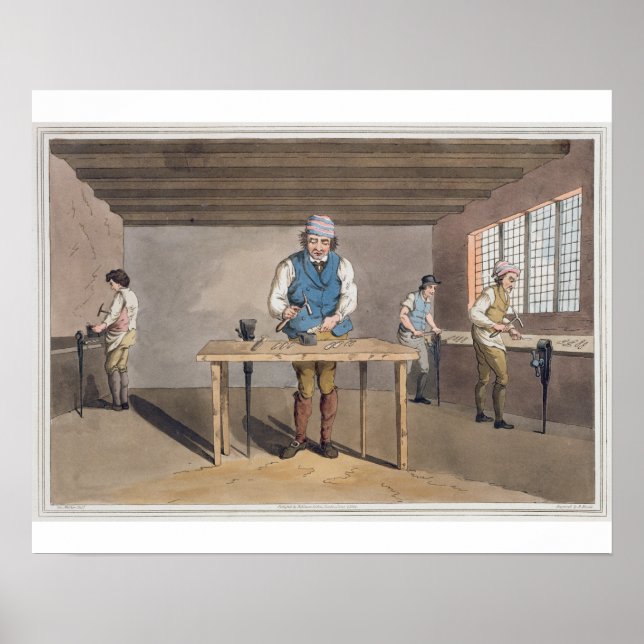 Affiche Sheffield Cutler, du blog "Costume du Yorkshire" (Devant)