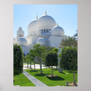 Affiche Sheikh Zayed Grand Mosque domes 1