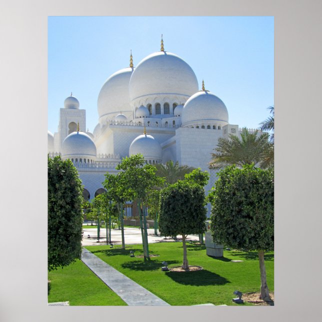 Affiche Sheikh Zayed Grand Mosque domes 1 (Devant)