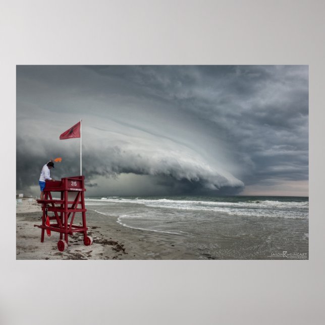Affiche Shelf Cloud - Ormond Beach, FL (Devant)
