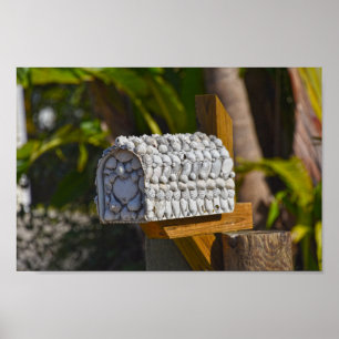 Affiche Shell Mailbox, Fort Myers Beach, Floride