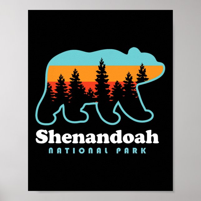 Affiche Shenandoah National Park Bear Shenandoah Valley  (Devant)
