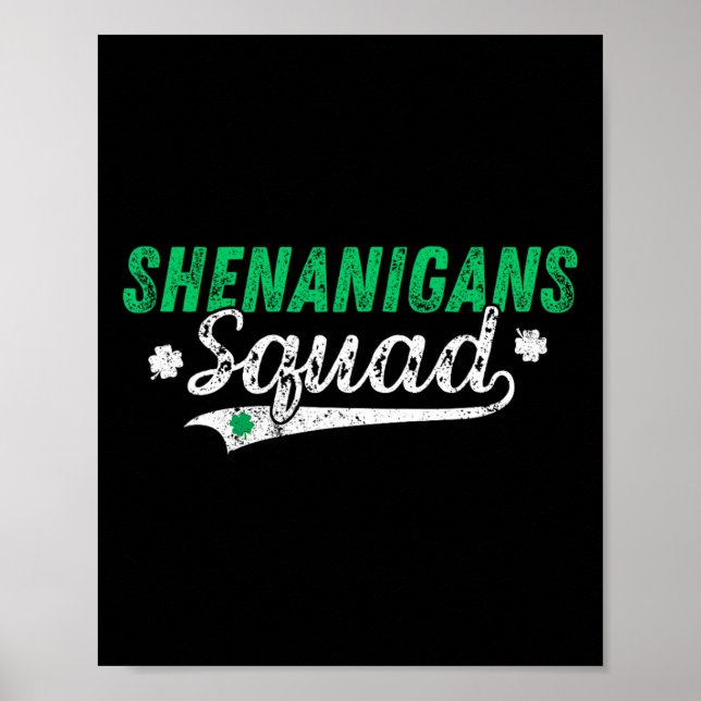 Affiche Shenanigan Squad Jour de la Saint Patrick Matching (Devant)