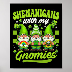 Affiche Shenanigans Avec Mes Gnomies Jour de la Saint Patr