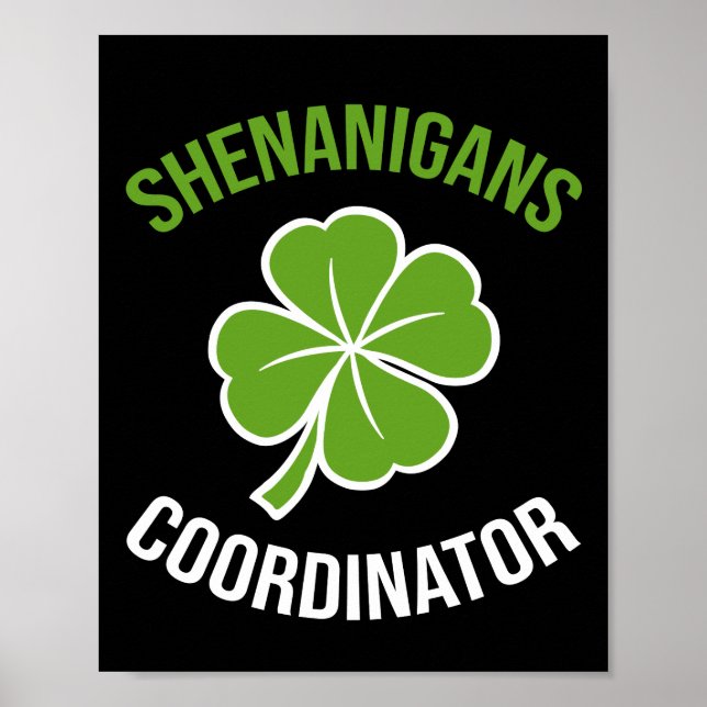 Affiche Shenanigans Coordonnateur Saint Patrick's Day (Devant)