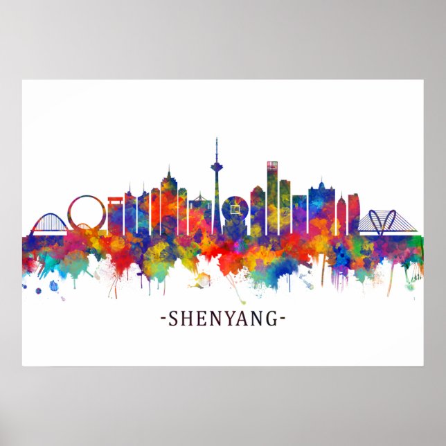 Affiche Shenyang China Skyline (Devant)