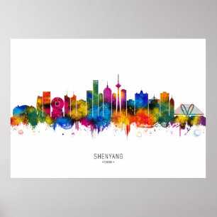 Affiche Shenyang China Skyline
